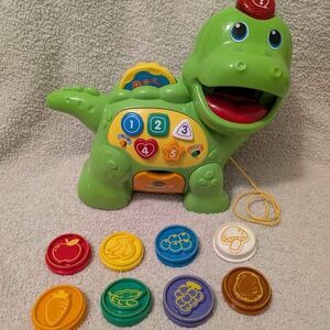 VTech Green Chomp and Count Dinosaur Toddler 1 2 3 Learning Toy Colors Counting